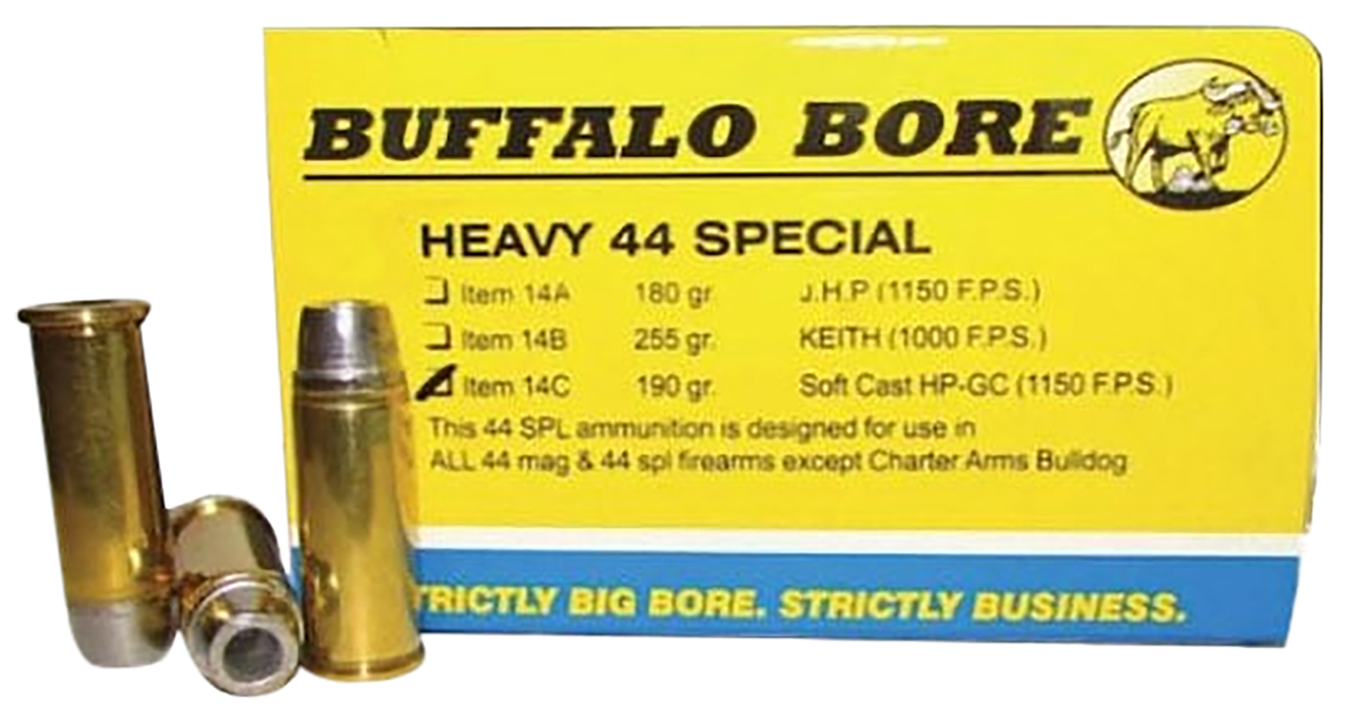 Buffalo Bore 14C20 44 S&W Spl 190gr SCHP Ammo 20 Rounds 1150fps