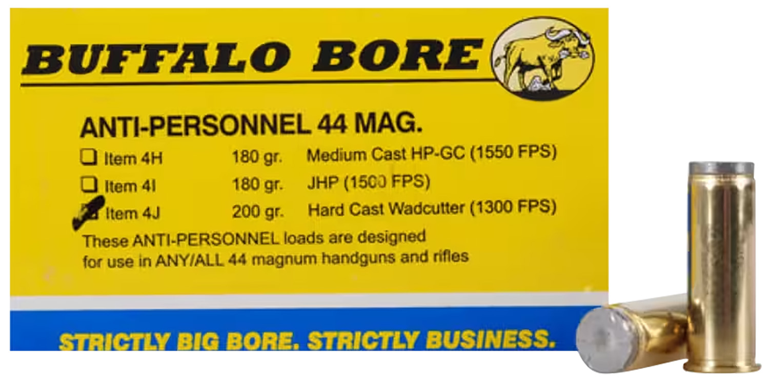44 Rem Mag 200 Grain Rds Buffalo Bore Ammo