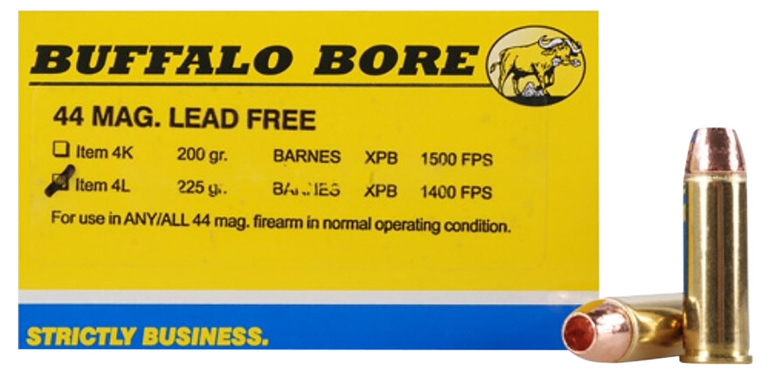 Buffalo Bore 4L20 44 Rem Mag 225gr Lead-Free Ammo 20 Rounds