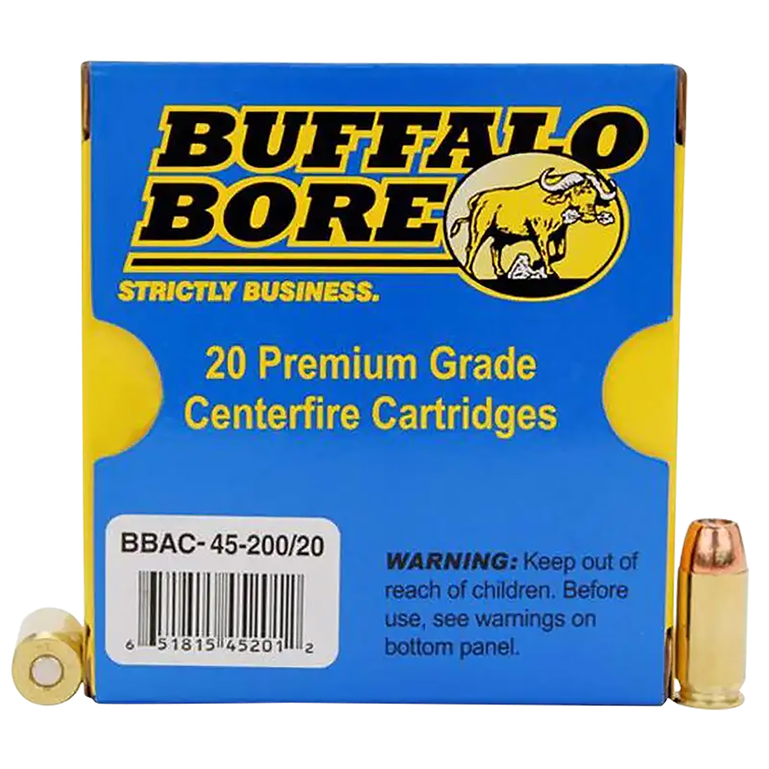 Buffalo Bore Ammunition 4520020 Personal Defense Strictly Business 45ACP