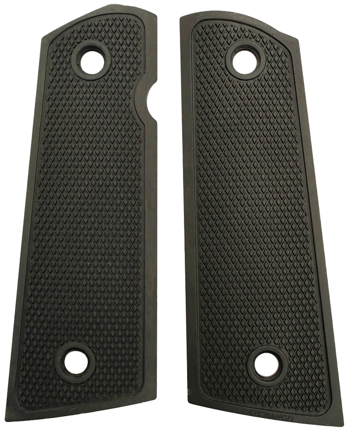Archangel AA107 1911 Aluminum Grip Panels Black Anodized Diamond Checkering