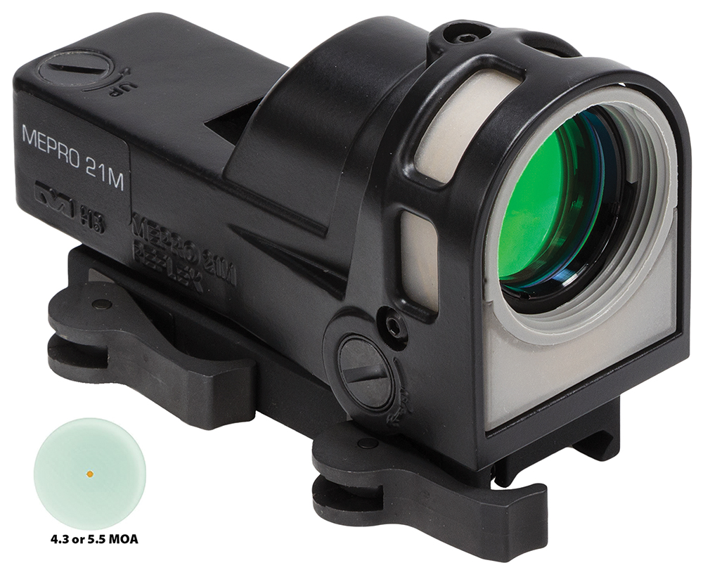 Meprolight 626210 M21 Black 1x30mm 4.3 MOA Red Dot Sight Weather Resistant