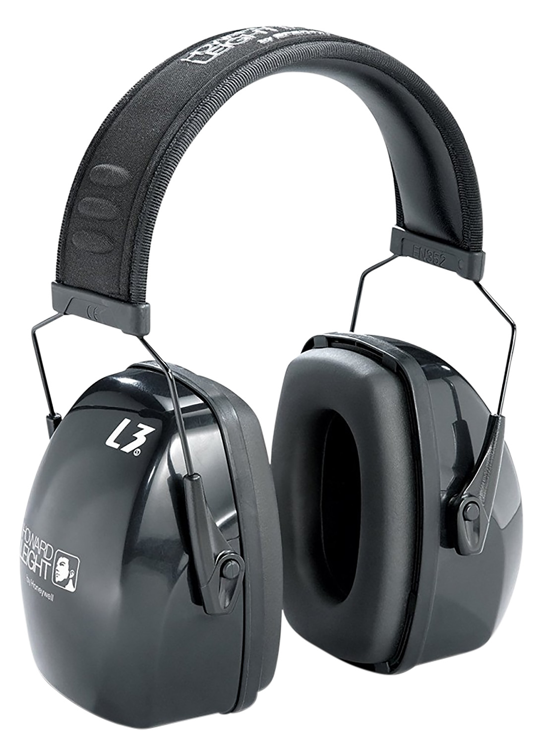 Howard Leight R03318 Leightning L3 Passive Muff 30 dB Over the Head Black Adult 1 Pair