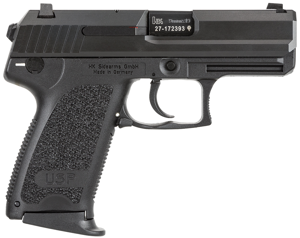 HK 81000333 USP V7 LEM Compact 9mm Luger 13+1 3.58" Black Polygonal...-img-0