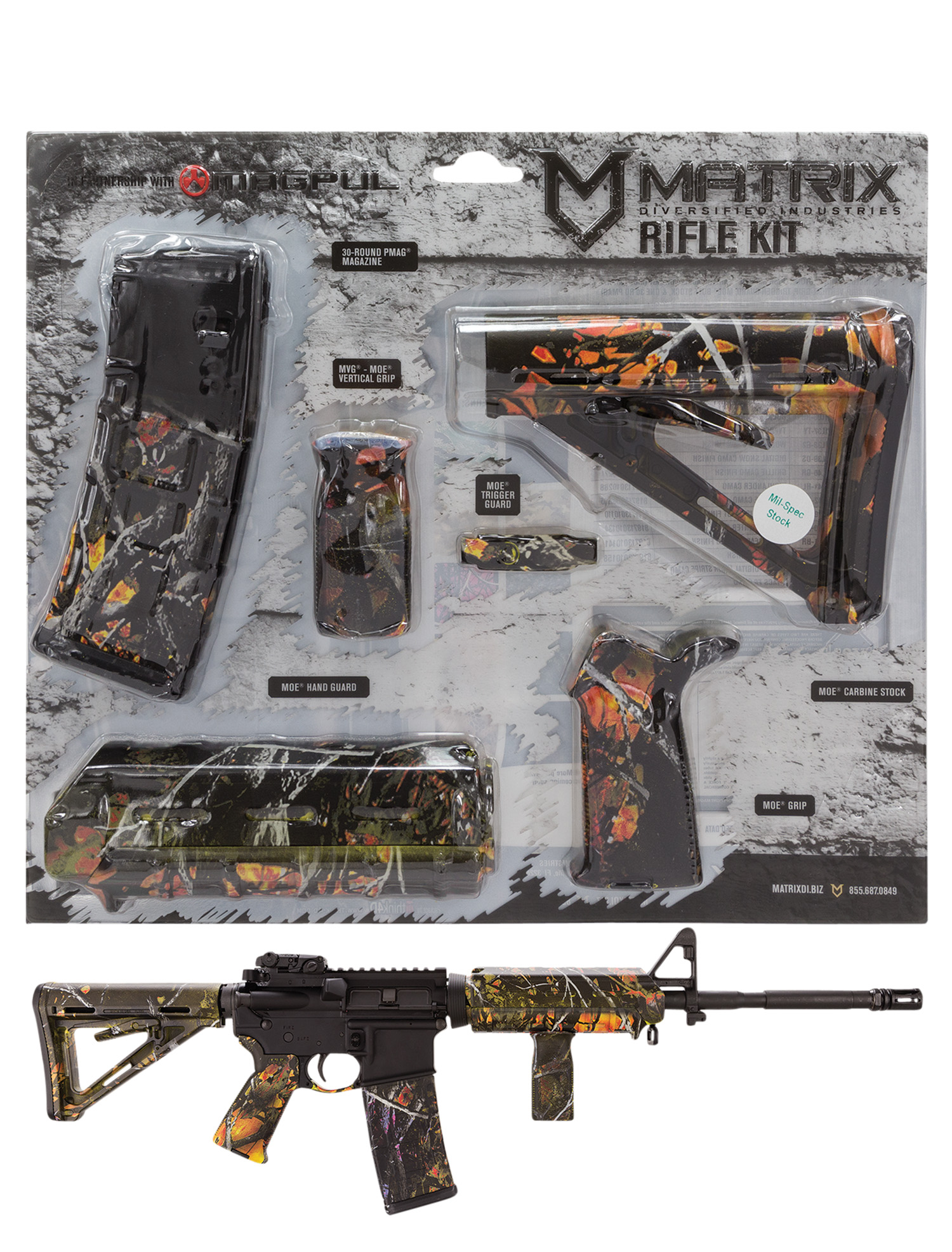 Matrix Diversified Ind MAGMIL42WF Magpul Carbine Accessory Kit AR-15-img-0