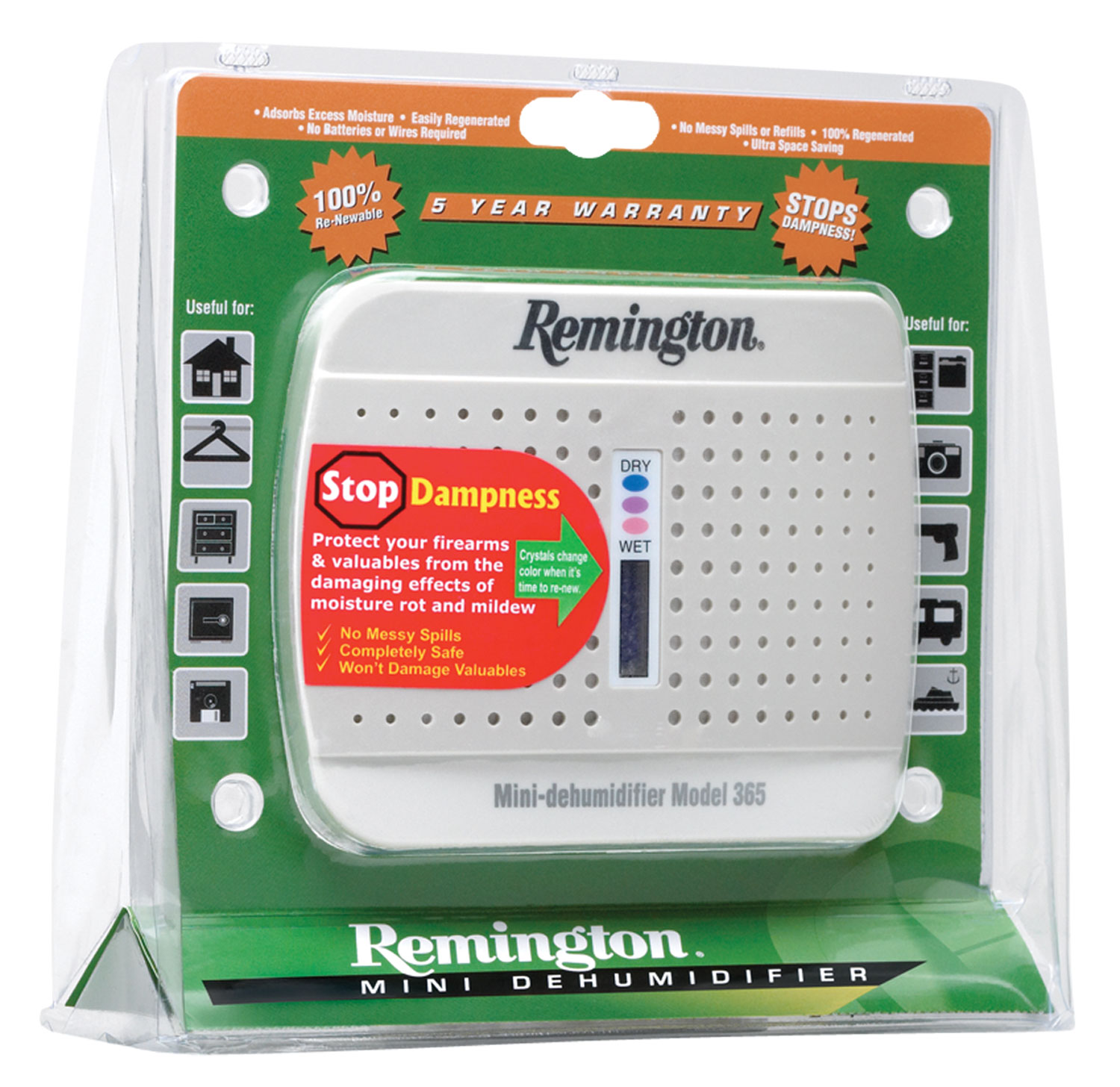 Remington Accessories 19950 Model 365 Dehumidifier White Plastic...-img-0