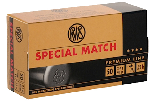 RWS Umarex 2134233 Special Match 22LR 40gr LRN 50/Box 100/Case