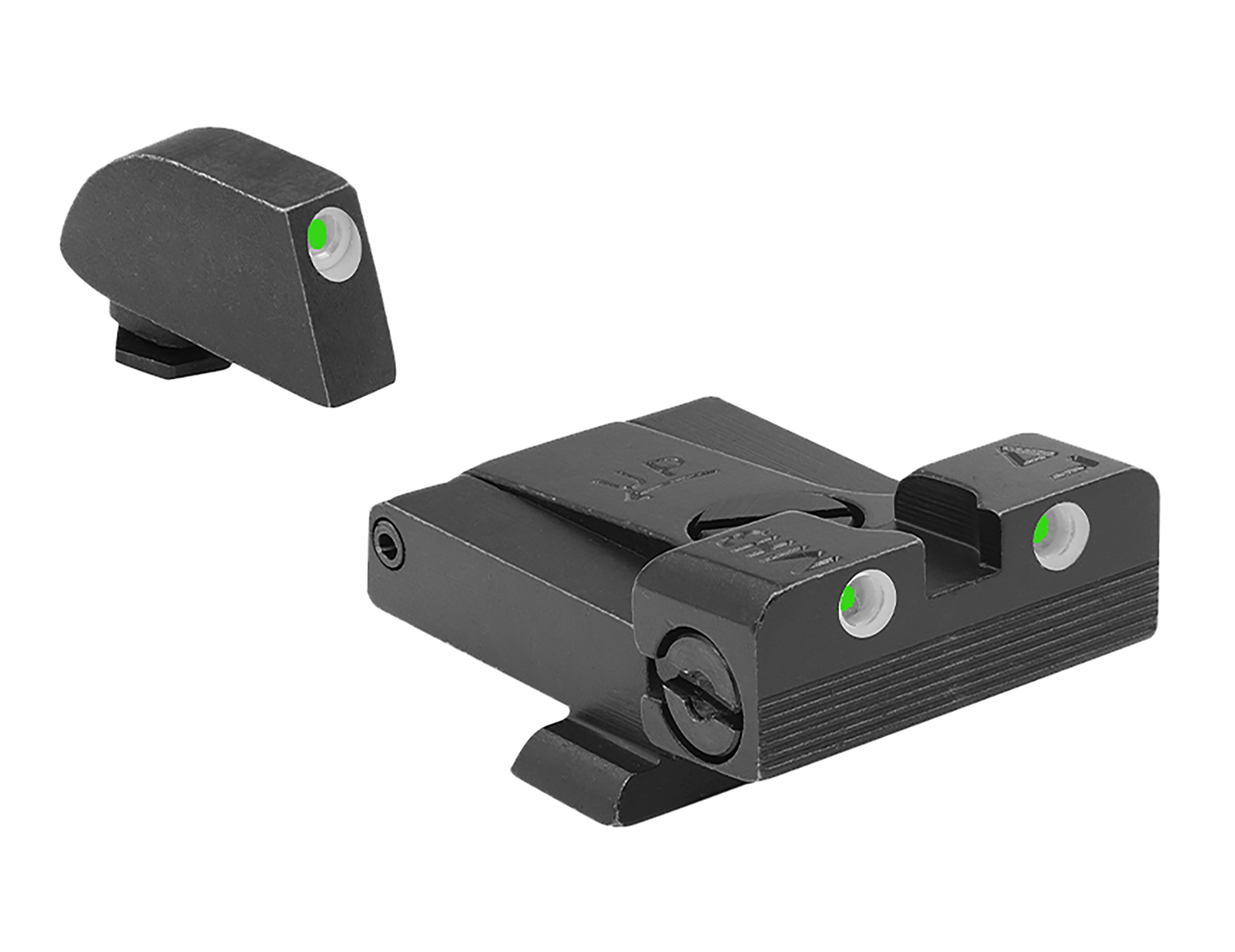 Meprolight USA 202243101 Tru-Dot Sight Set Green Tritium Front & Rear...