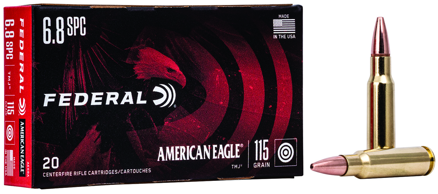 Federal AE68A American Eagle Rifle 6.8mm Rem SPC 115 gr Full Metal Jacket-img-0
