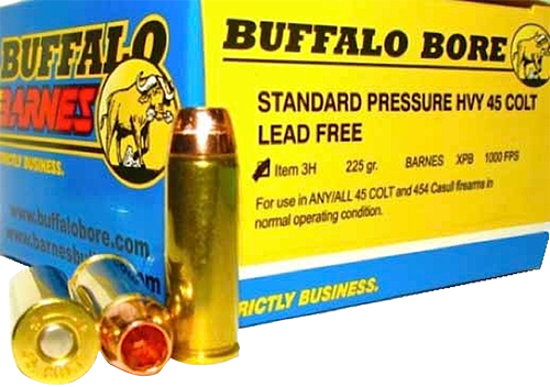 Buffalo Bore Ammunition 3H20 Buffalo-Barnes Strictly Business 45Colt 225gr Barnes VOR-TX XPB Lead Free 20 Per Box/12 Case