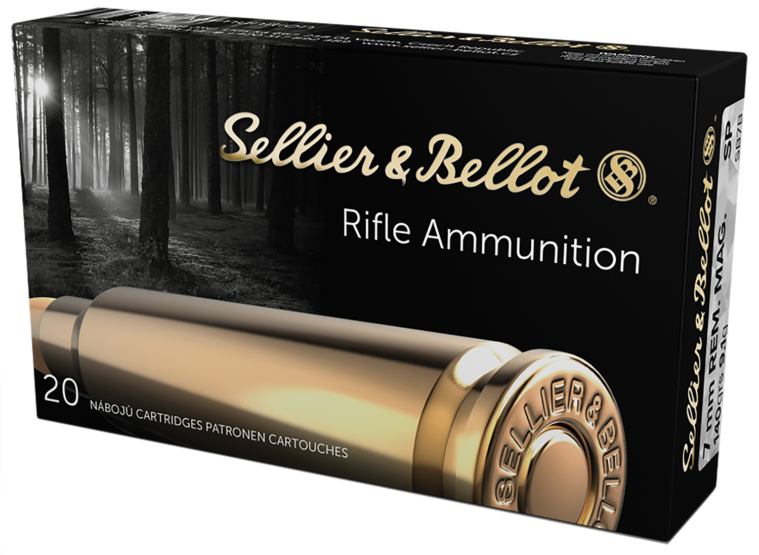 Sellier & Bellot SB7B 7mm Rem Mag 139gr Soft Point Ammo 20 Rounds - Sellier & Bellot - SOFT POINT