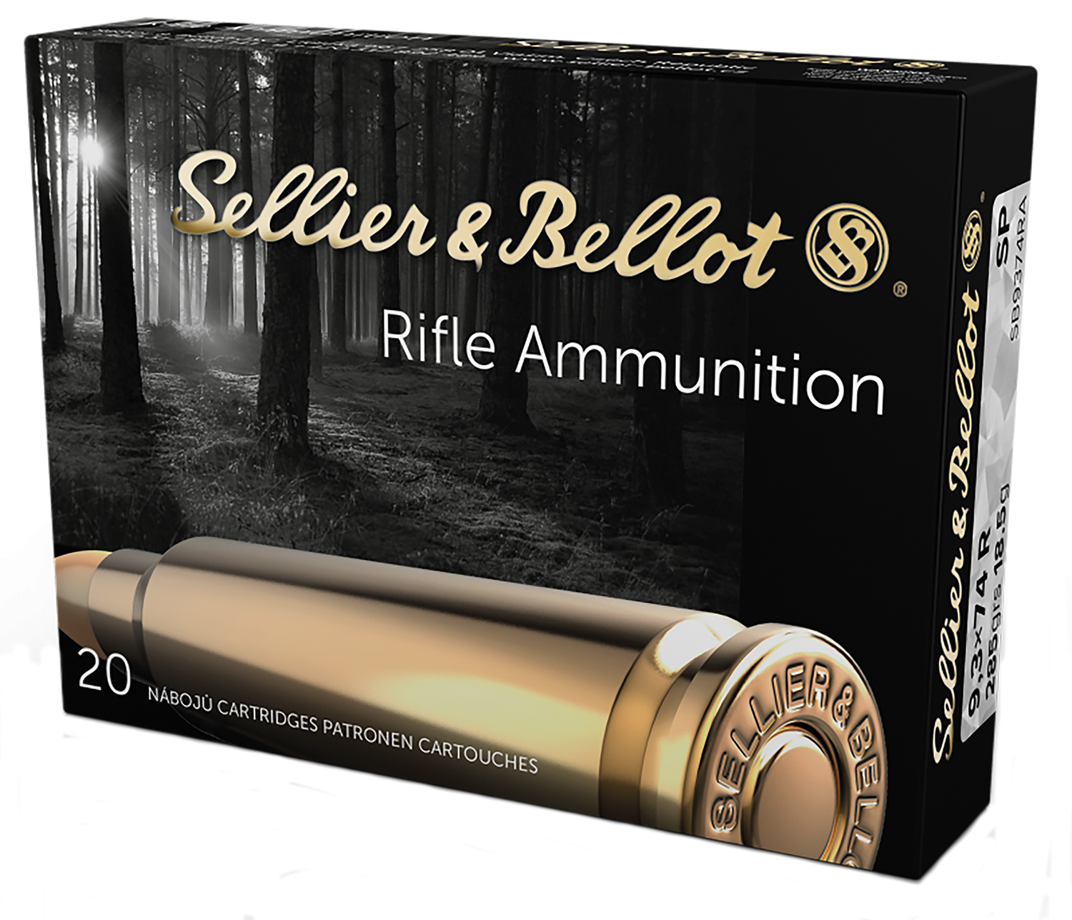Sellier & Bellot SB9374RA 9.3x74R 286gr Soft Point 20 Rounds