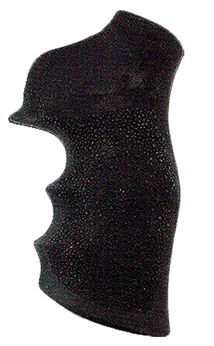 Hogue 80000 Monogrip Finger Grooves Black Rubber Fits Ruger GP100/Super Redhawk
