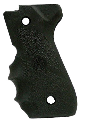 Hogue Grips Rubber Black W/Finger Grooves Wraparound Beretta M92 92000 - Hogue - RUBBER GRIP