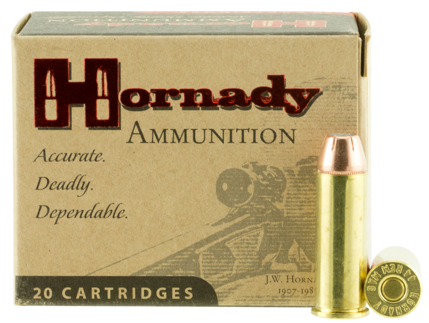 Hornady 9080 Custom  44RemMag 200gr Hornady XTP Hollow Point 20 Per Box/10 Case