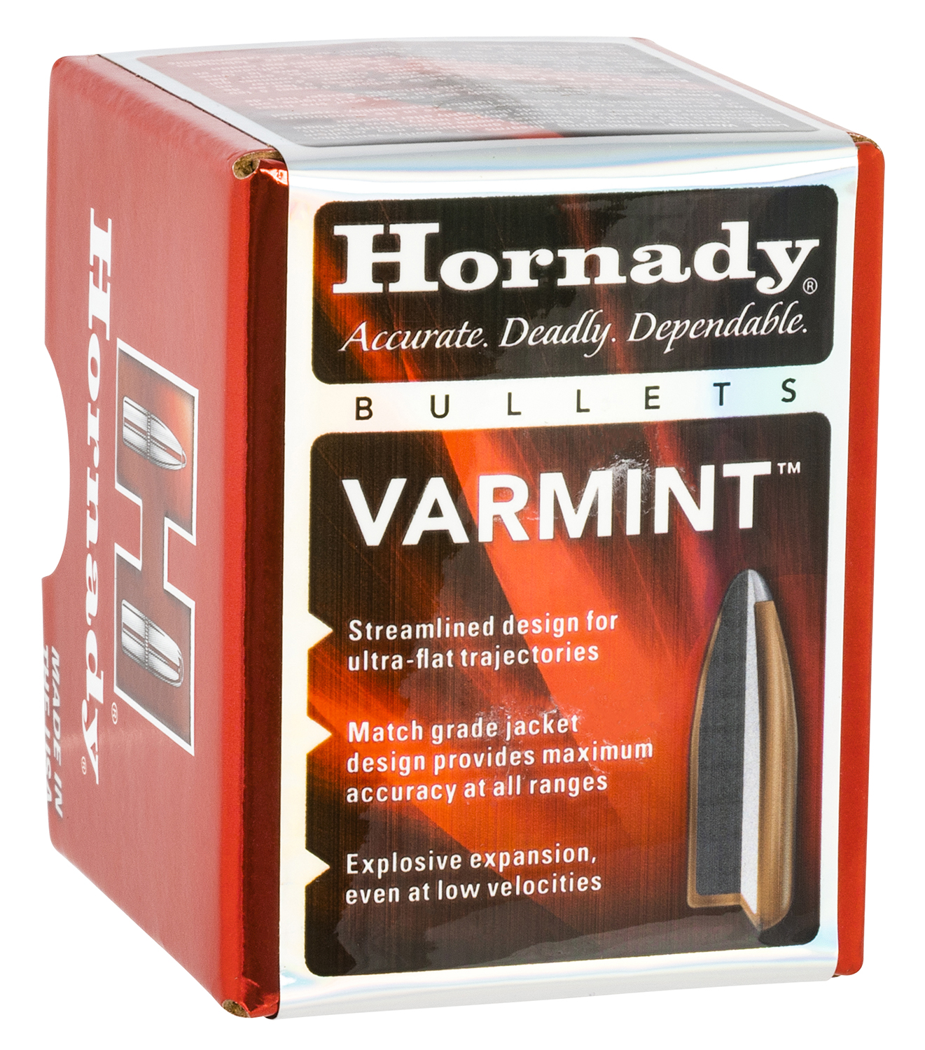 Hornady 2265 Varmint 22 Cal .224 55 gr SP Ammo - 100 Rounds - 0.85 lbs