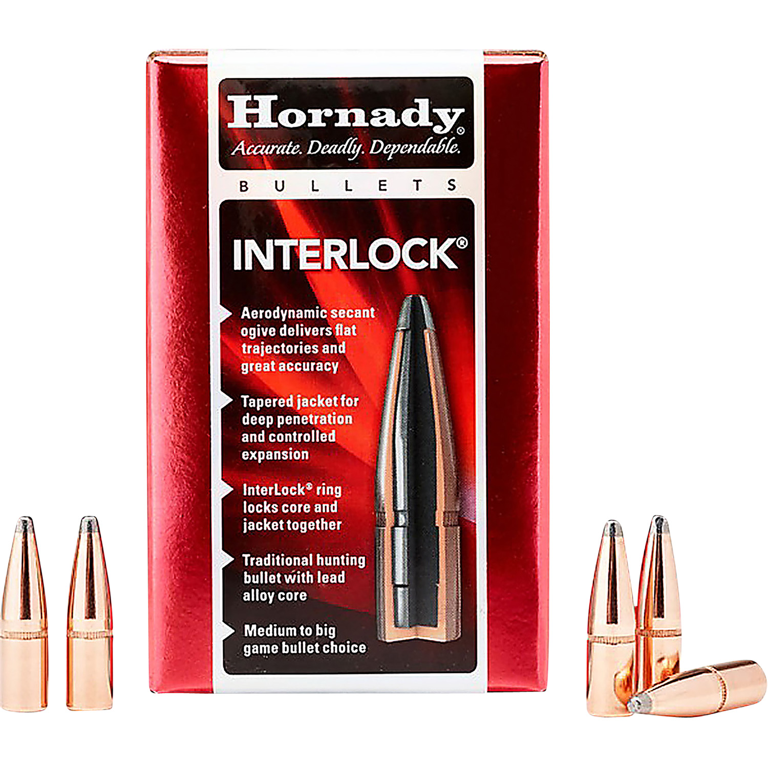 Hornady 2740 InterLock Hunting 270 Cal .277 150 gr Spire Point (SP)