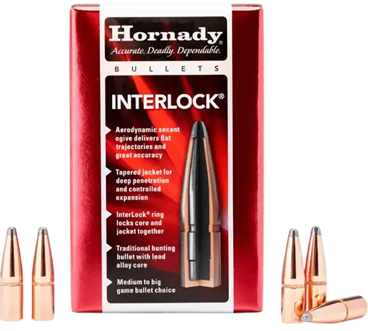 Hornady 2830 InterLock Hunting 7mm .284 154 gr Soft Point (SP)