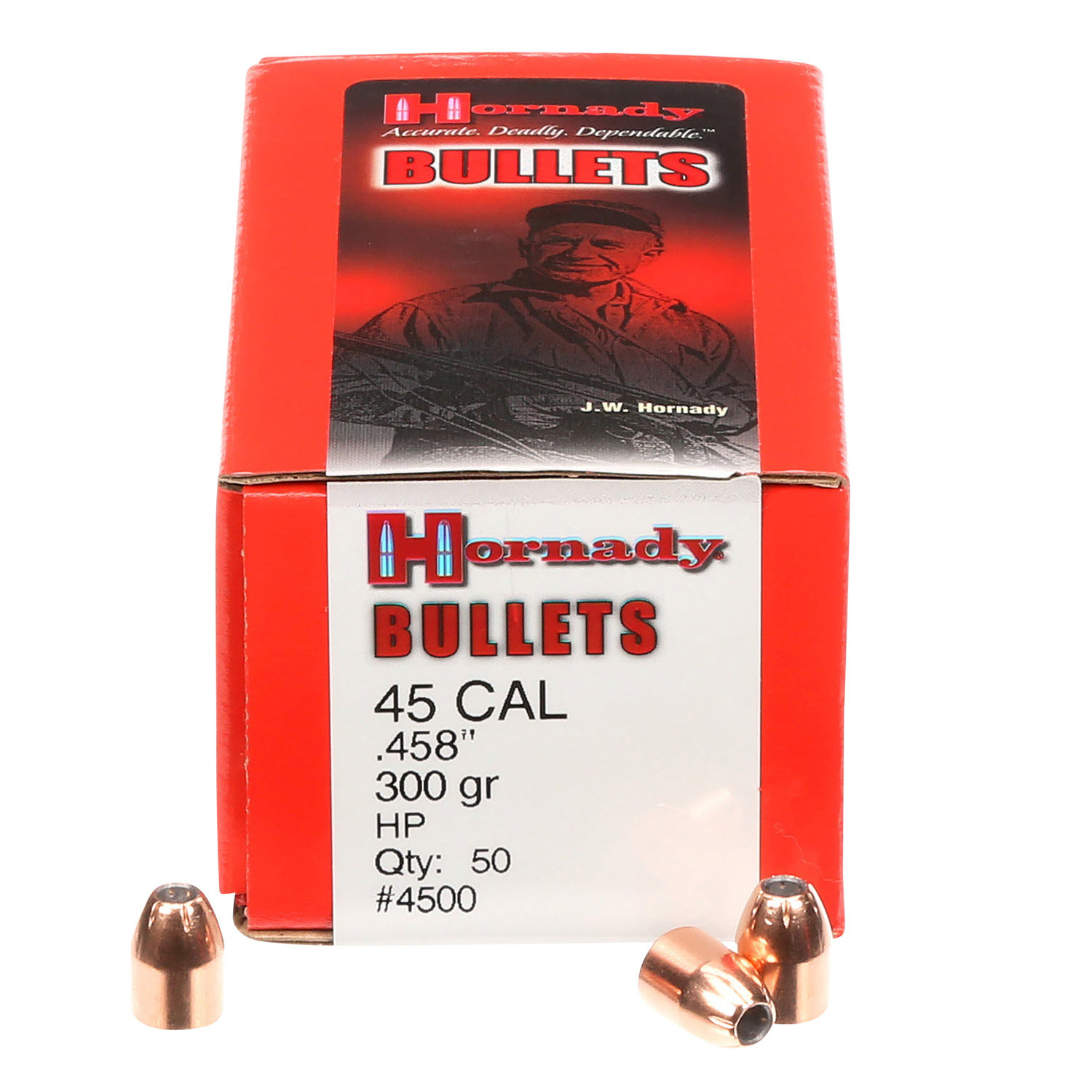 Hornady 4500 InterLock Hunting 45 Cal .458 300 gr Hollow Point (HP)