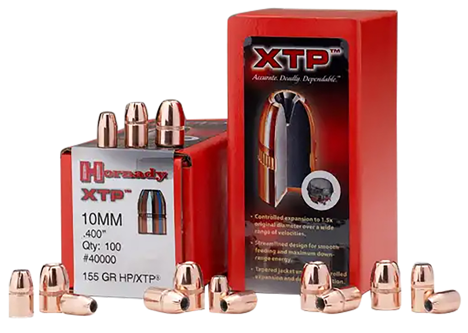 Hornady 40000 XTP Hunting 10mm Auto .400 155 gr Hollow Point XTP