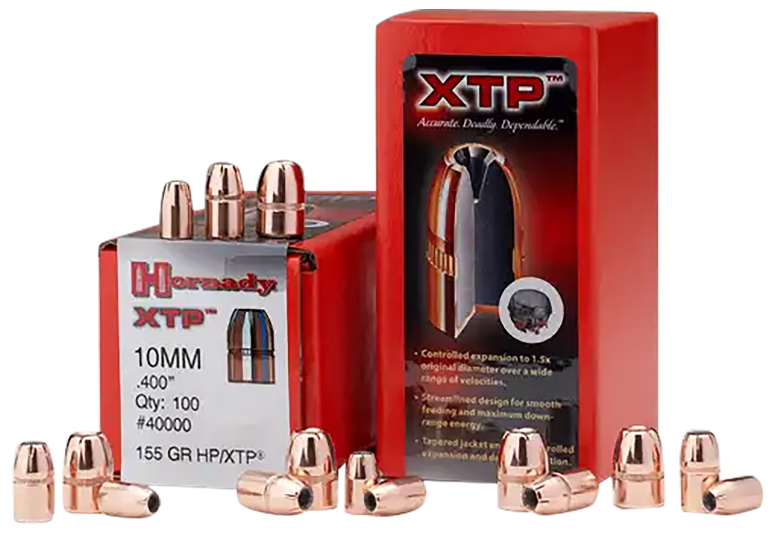 Hornady 44050 XTP Hunting 44 Cal .430 180 gr Hollow Point (HP)