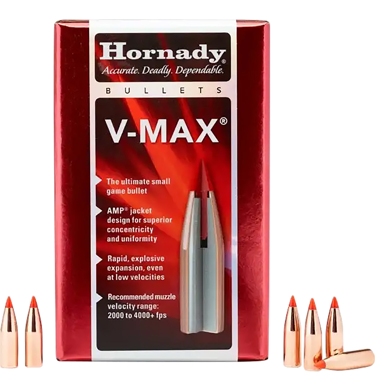 Hornady Bullets 6mm 58gr V-Max -  In Package