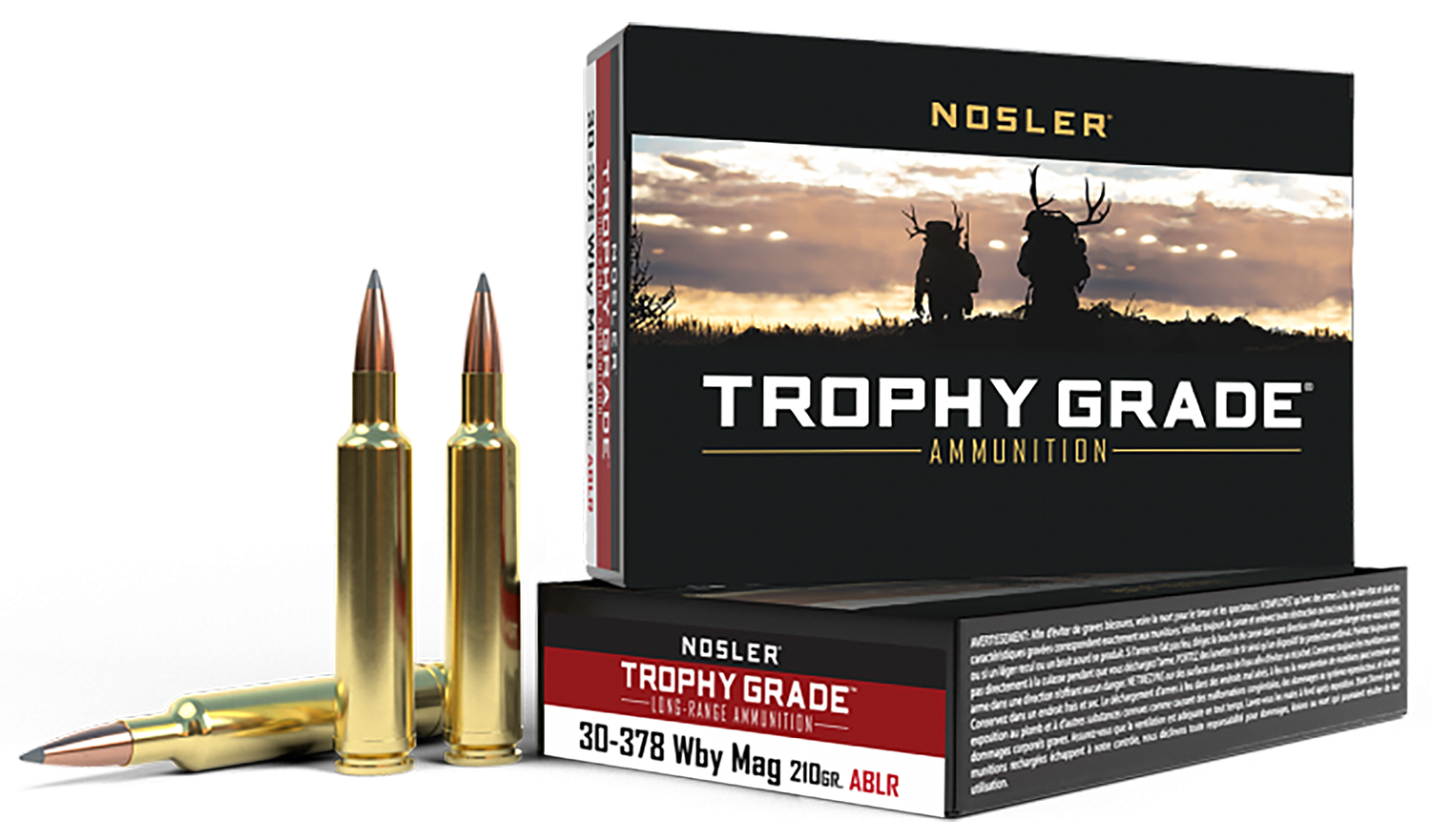 NOSLER Trophy Grade LR .30-378 Wby Mag 210Gr AccuBond 20rd Box Ammo (60133)