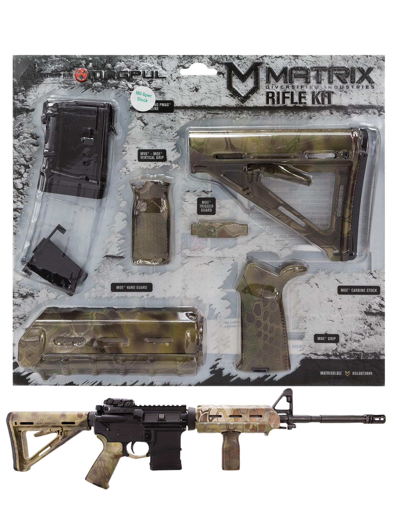Matrix Diversified Ind MAGCOM61KM Magpul Carbine Accessory Kit AR-15-img-0
