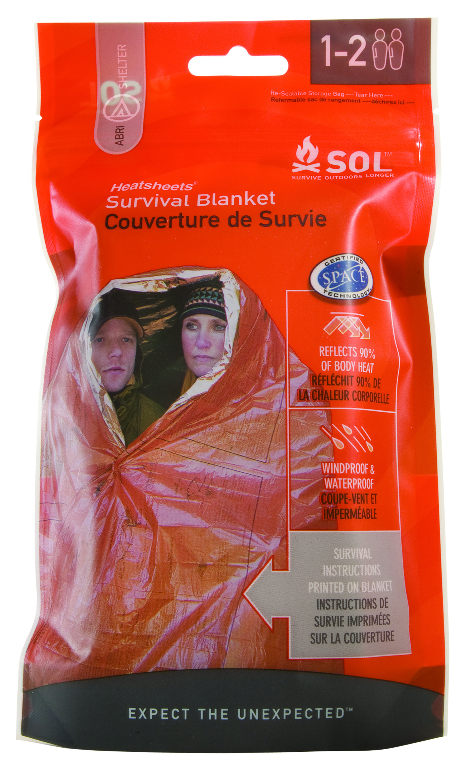 Survive Outdoors Longer 01401701 SOL Survival Blanket Warmth Waterproof...-img-0