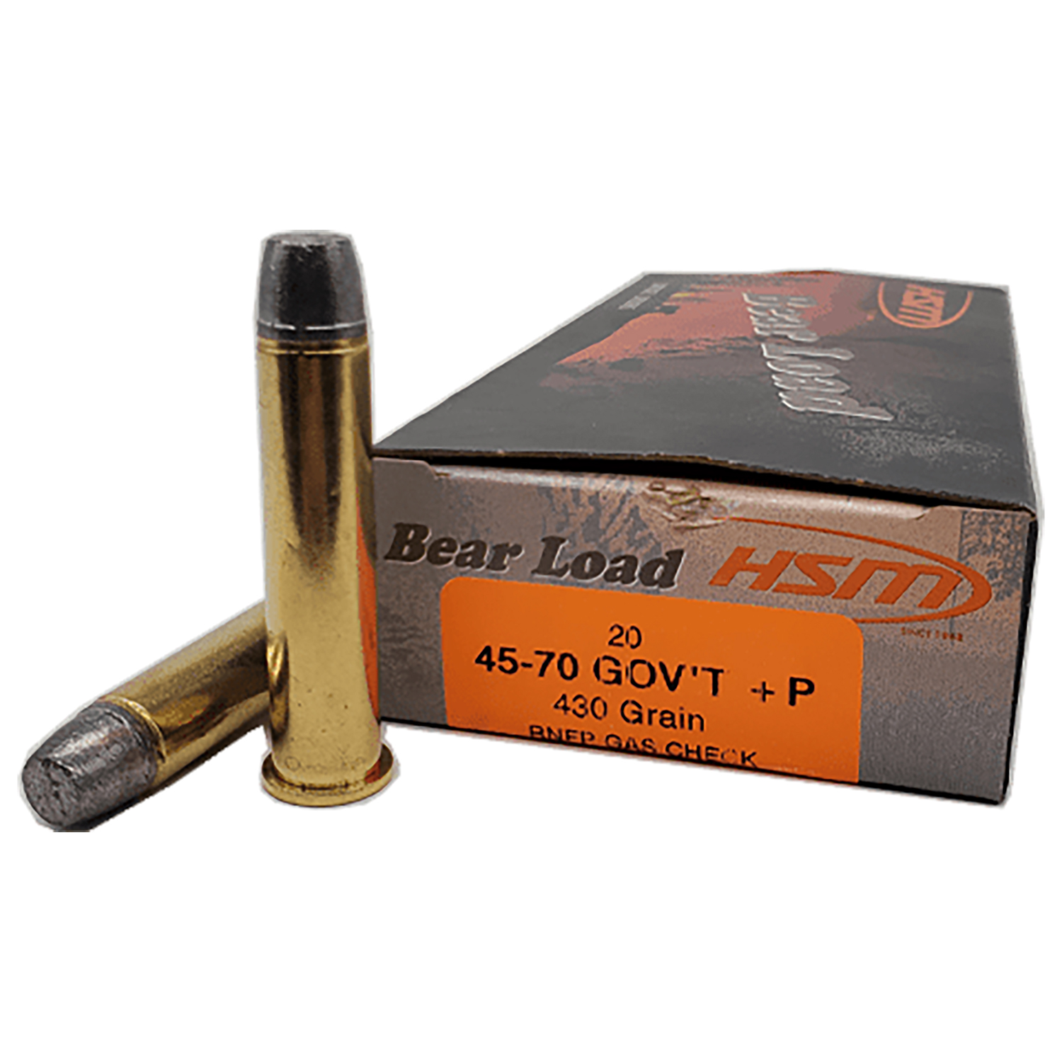 HSM Bear Load 45-70 Govt. Round Nose Flat Point 430 gr. Ammo