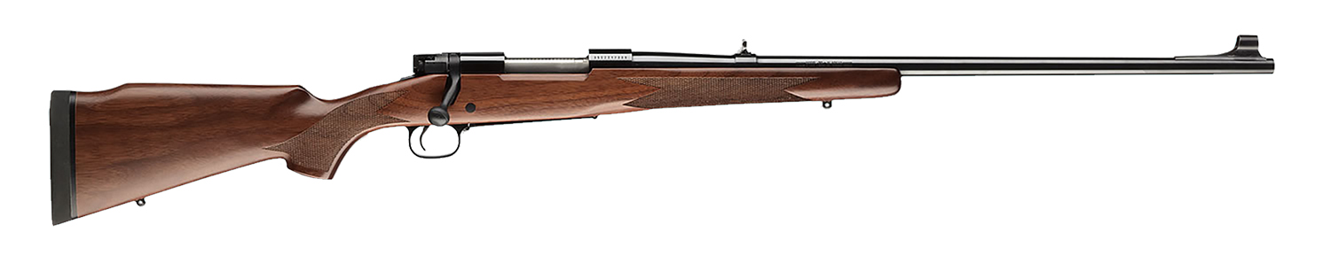 Winchester Repeating Arms 535205136 Model 70 Alaskan Full Size 338 Win Mag 3+1 25" Brushed Polish Blued Sporter Barrel, Steel Receiver, Satin Walnut Monte Carlo Stock