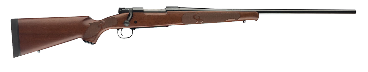 Winchester Guns Model 70 Featherweight 270 WSM 3+1 Cap 24" Brushed Polish Blued Rec/Barrel Satin Walnut Fixed Stock Right Hand with MOA Trigger System