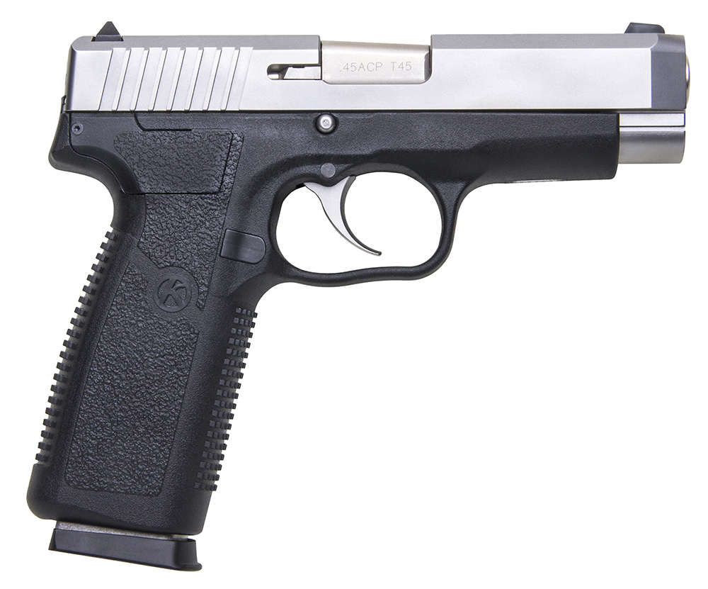 Kahr Arms CT4543 CT45  45 ACP 7+1 4 Stainless Steel Barrel, Matte Serrated Stainless Steel Slide, Black Polymer Frame, Black Textured Polymer Grip, Right Hand