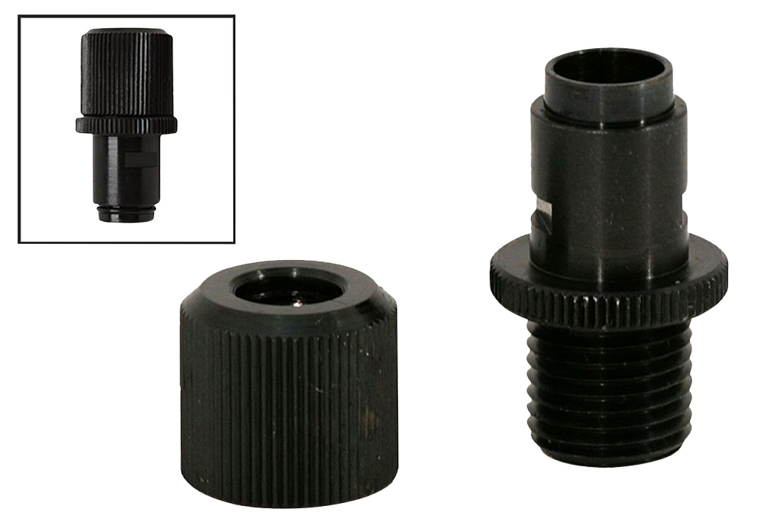 Walther Arms 512105 Threaded Barrel Adapter Walther P22 Black Nitride...-img-0