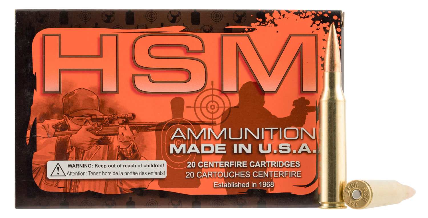 HSM Ammunition 338 Lapua Mag 300gr Sierra MatchKing BTHP 20/Box