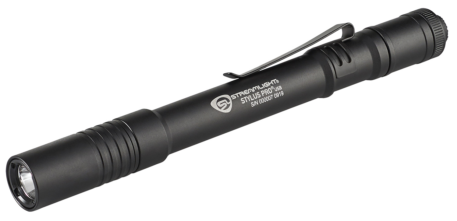 Streamlight 66133 Stylus Pro Black USB Rechargeable LED Penlight 350 Lumens