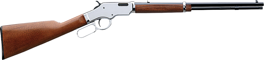 Taylors & Company 550223 Uberti Scout 22 LR Caliber with 14+1 Capacity, 19 Blued Barrel, Chrome-Plated Metal Finish & Walnut Stock Right Hand (Full Size)