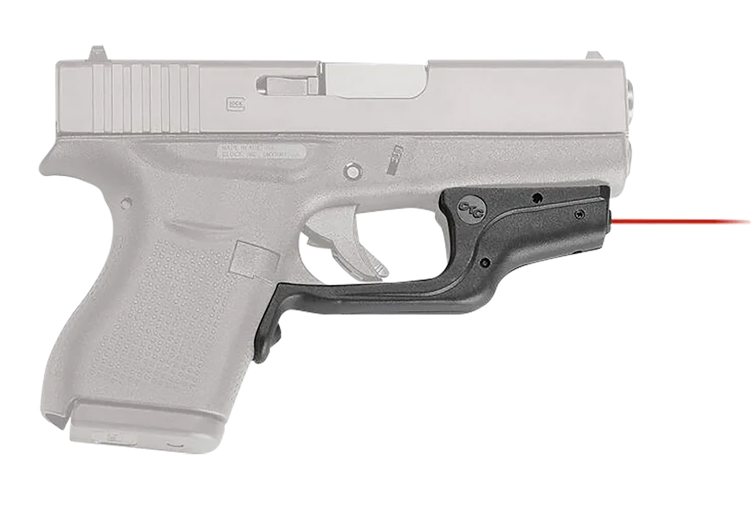Crimson Trace 0143801 LG-443 Laserguard  Compatible w/Glock 42/43, Red Laser Black Polymer