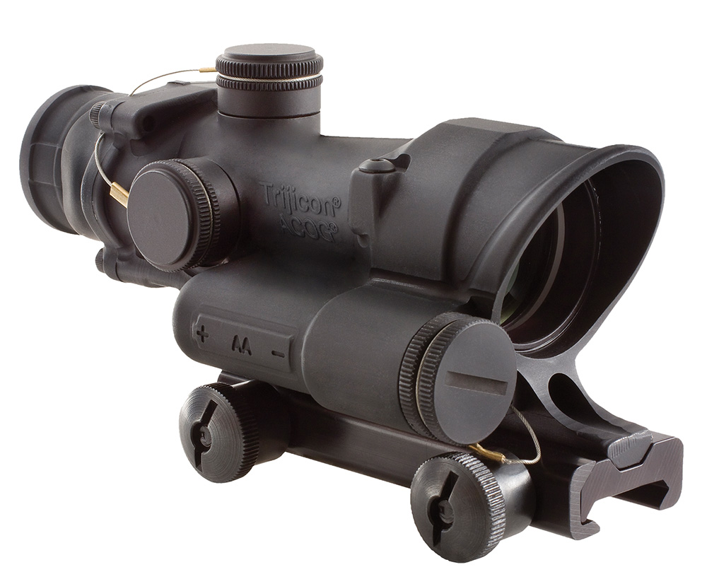 Trijicon ACOG Led Rifle Scope 4X 32 Red Crosshair .223 Matte With Ta51 Moun - Trijicon - 32MM