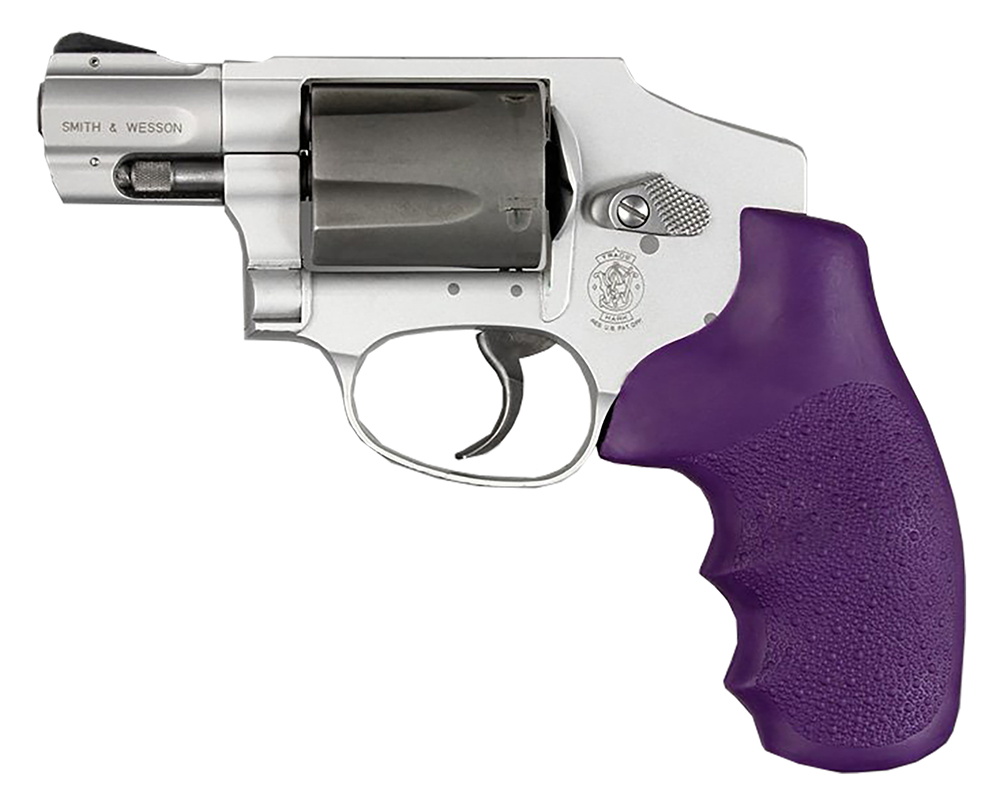 Hogue Rubber Grip for S&W J Frame Round Butt Monogrip Purple Md: 60006