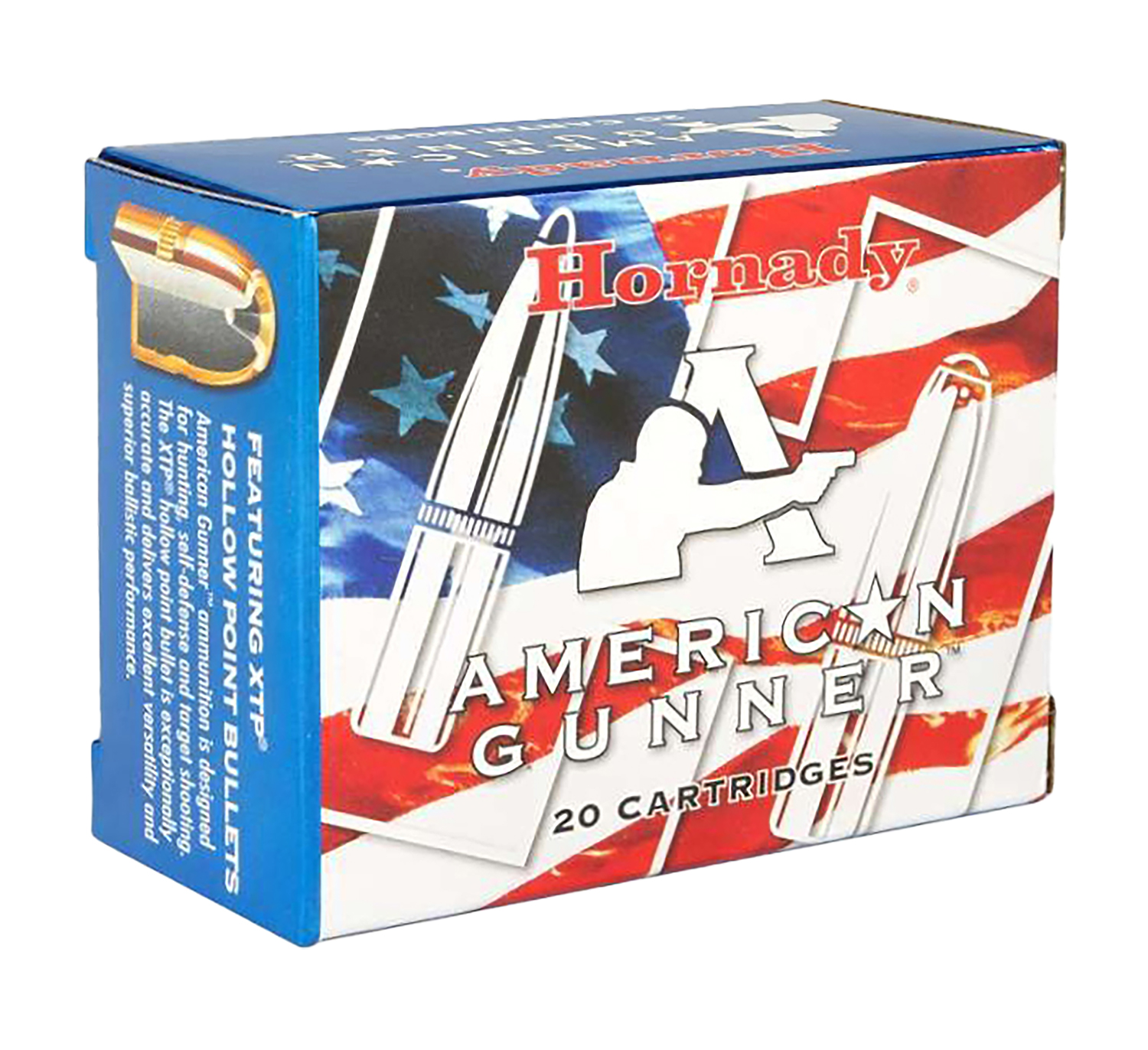 Hornady 91364 American Gunner Personal Defense 40 S&W 180 gr Hornady XTP Hollow Point (XTPHP) 25 Per Box/ 10 Cs