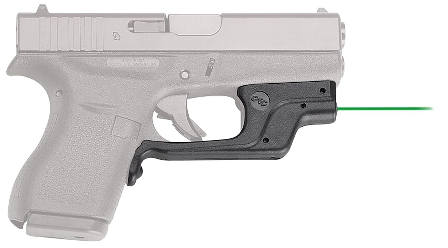 Crimson Trace LG-443G Laserguard Green Laser for Glock 42/43
