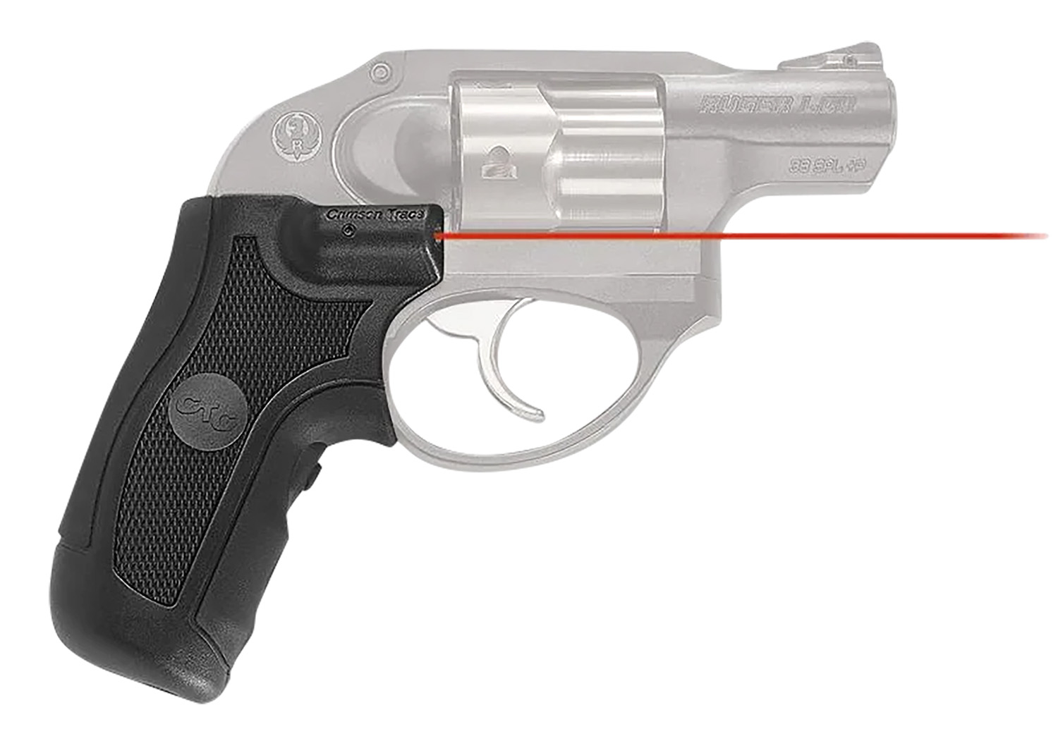 Crimson Trace LG-415 Lasergrips Ruger LCR/LCRx Red Laser Black Polymer - Crimson Trace Corporation - 0.50" AT 50 FT