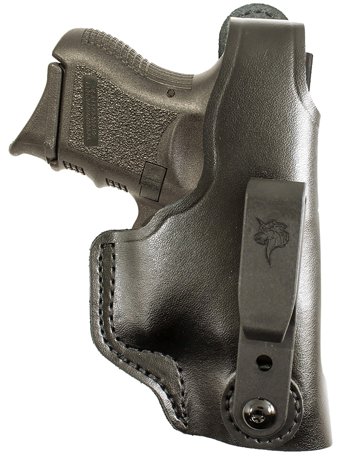 DeSantis 033BAB6Z0 Dual Carry II IWB/OWB Holster Black Leather Right Hand