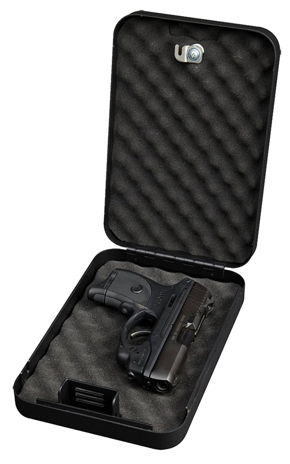 Bulldog BD1121 Personal Vault  Key Entry Black Powder Coat Steel Holds 1 Handgun 9.50 L x 6.50 W x 2 D