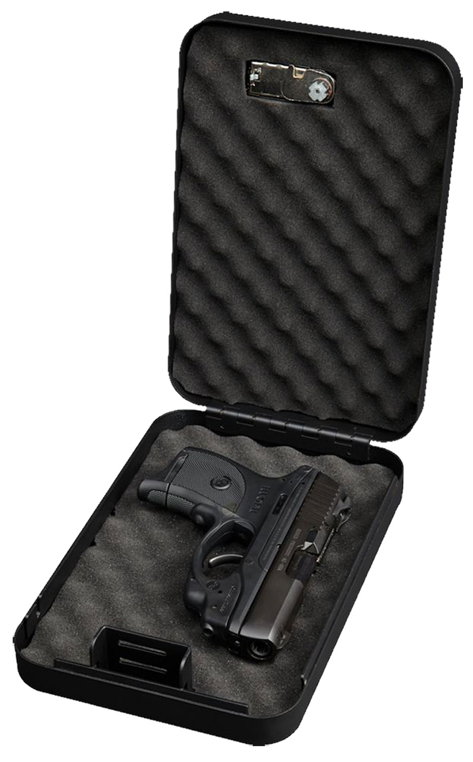 Bulldog BD1126 Personal Vault  Combination/Key Entry Black Powder Coat Steel Holds 1 Handgun 9.50 L x 6.50 W x 2 D