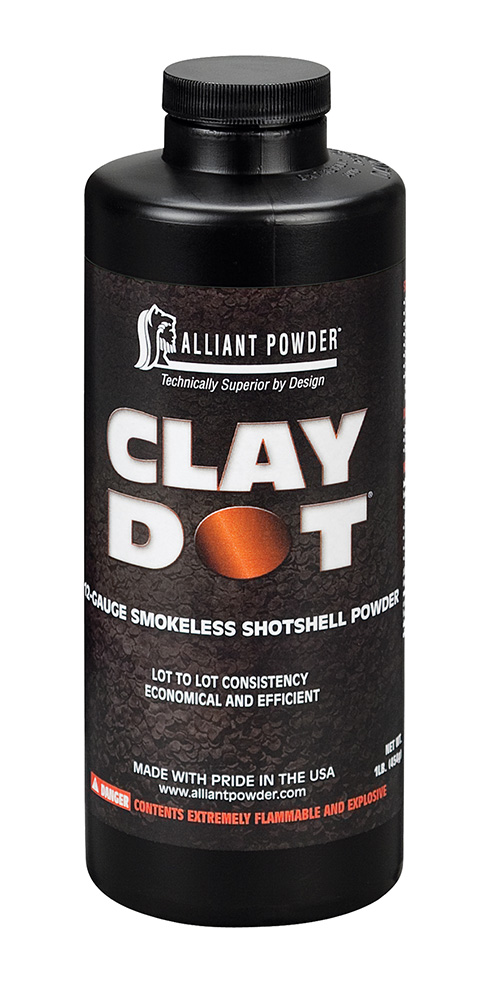 Alliant Clay Dot Powder 1 LB - Smokeless Shotshell Powder for Competition Shooters - Optimum Load for 12 Gauge Target Loads