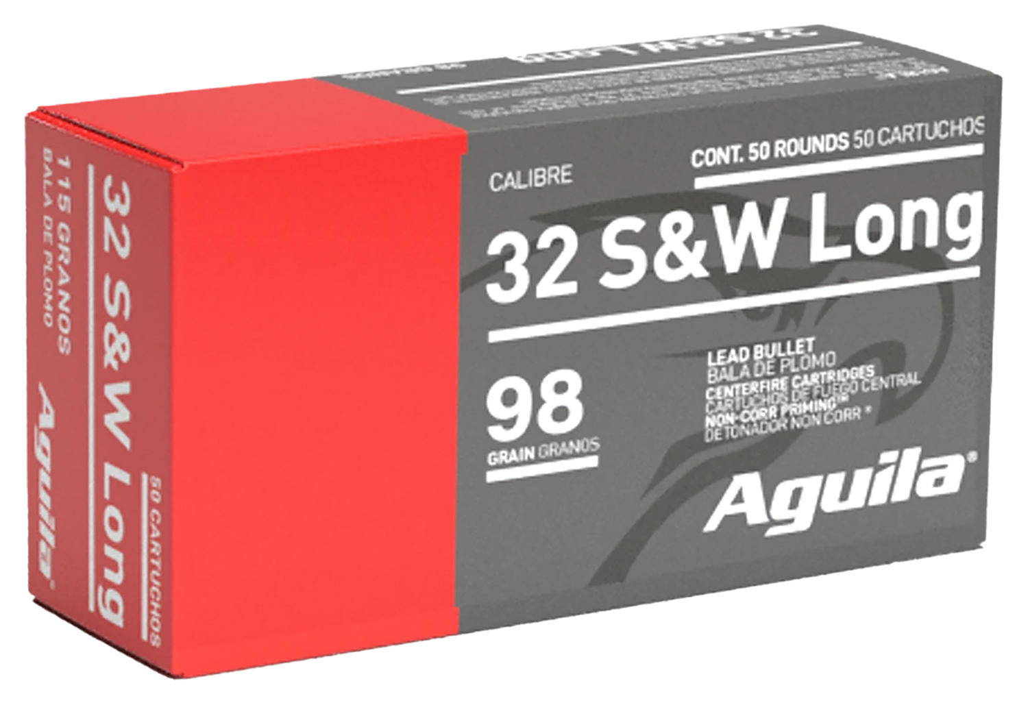 Aguila 1E322340 Target & Range Handgun 32S&W Long 98gr Lead Round Nose 50 Per Box/20 Case Aguila 1E322340 Target & Range Handgun 32S&W Long 98gr Lead Round Nose 50 Per Box/20 Case
