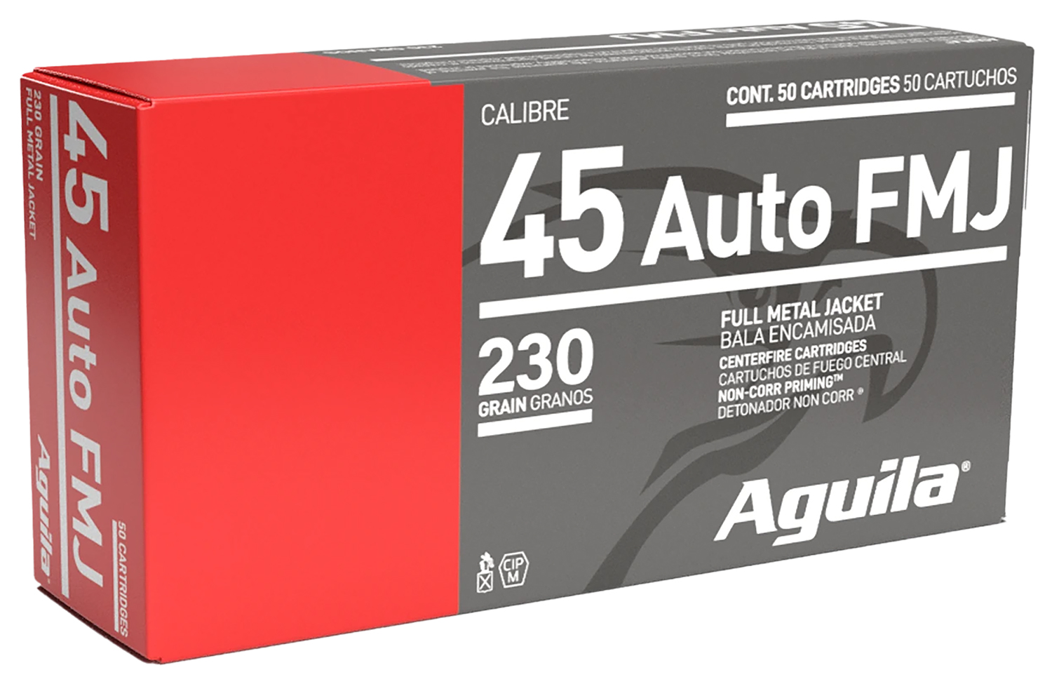 Aguila 1E452110 Target & Range Handgun 45ACP 230gr Full Metal Jacket 50 Per Box/20 Case
