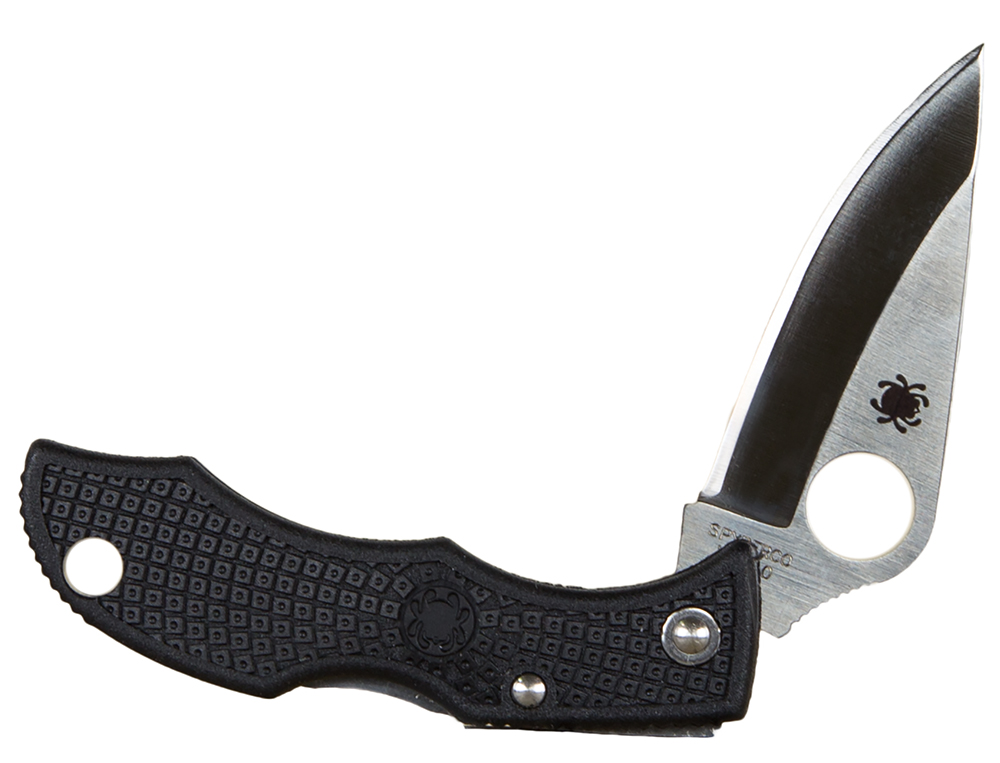 Spyderco  Ladybug 3  1.94 Folding Clip Point Plain VG-10 Stainless Steel Blade FRN Black Handle